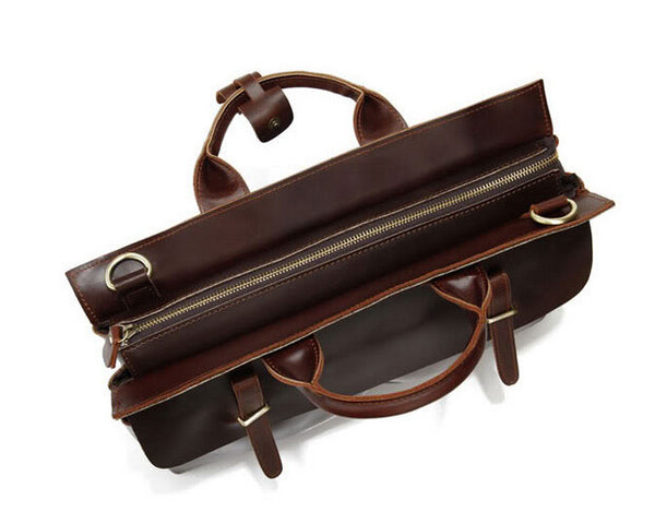 Quintessential Big Boss Solid Brown Briefcase Messenger