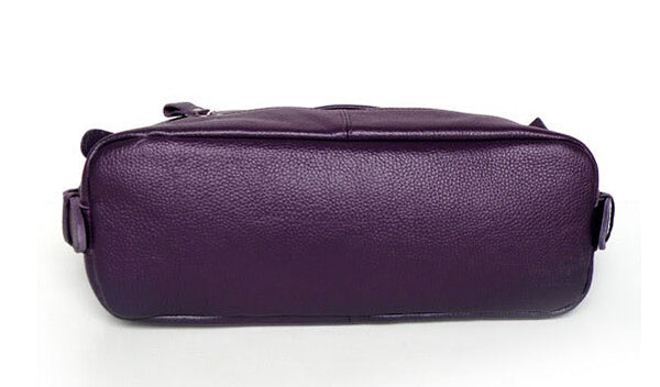 Fashion Charm Classic Solid Purple Tote Bag