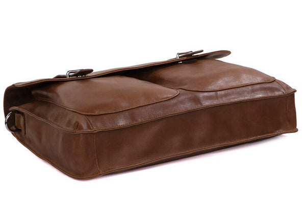 Vintage Our old times Solid Brown Messenger Briefcase