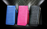 Solid Woven Mesh Luxe Clutch