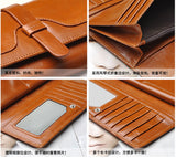 Fashion Brown Solid Long Size Wallet