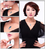 NLFA042 Charm Water Drop Pendant Necklace