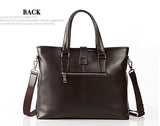 Fashion Solid Roomy Black Briefcase