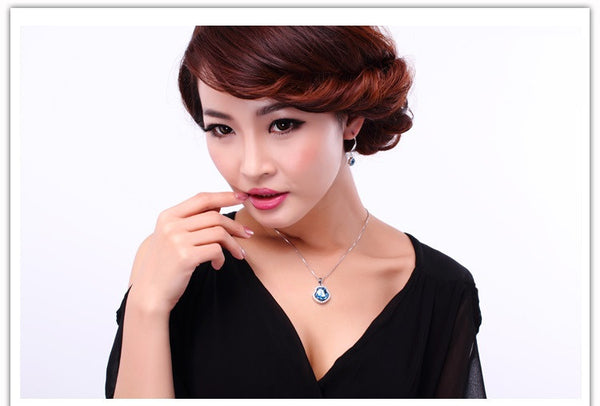 NLFA061 Fancy Water Drop  Pendant Necklace