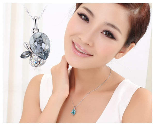 NLFA208 Charm Flower of Cupid  Pendant Necklace