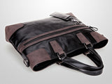 Fashion Coffee Edges Black Briefcase