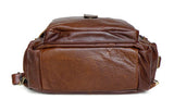 Classic Cowboy Solid Brown Backpack Travel Bag