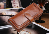 Fashion Solid Long Size Brown Wallet