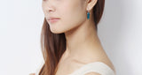 ERFA068 Fashion Charm Long Water Drop Stud Earrings