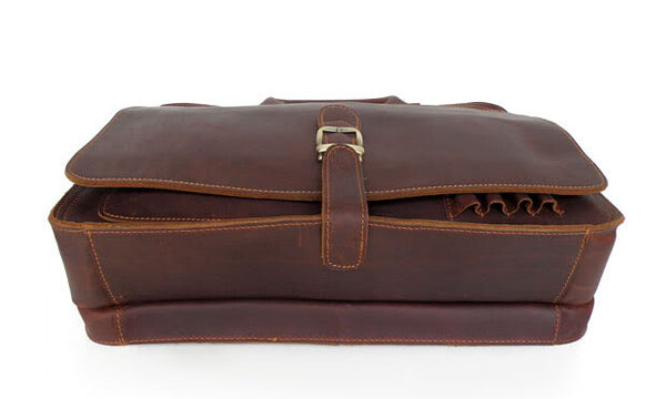 Fashionable Dream Lover Solid Brown Briefcase Messenger