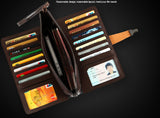 Classic Three Color Options Long Wallet Wristlet