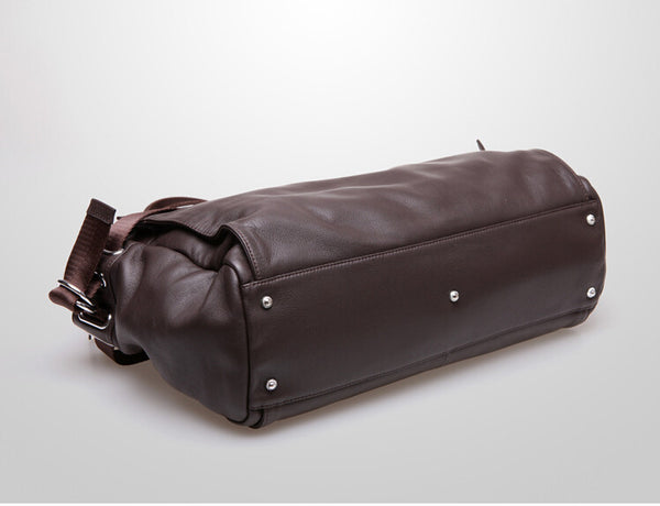 Fashion Solid Durable Brown Duffle Travel Bag