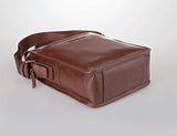 Vintage Solid Roomy Brown Messenger