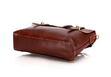 Fashionable Quintessential Solid Brown Briefcase Messenger