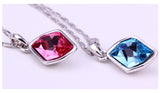 NLFA148 Charm Rhombus Ocean Pendant Necklace