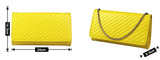 Metallic Chunky Braided Charm Solid Shoulder Bag