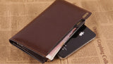 Fashion Two Color Options Brown Black Men Wallet