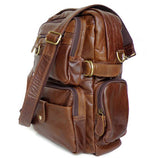 Classic Cowboy Solid Brown Backpack Travel Bag