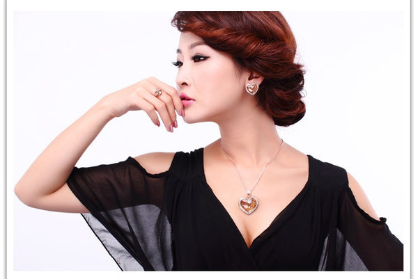 NLFA068 Charm Big Heart Big Love Pendant Necklace