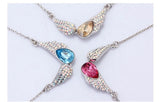 NLFA065 Fashionable Wings of Angel Pendant Necklace