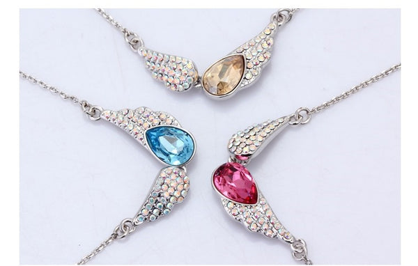 NLFA065 Fashionable Wings of Angel Pendant Necklace
