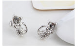 ERFA123 Fashion Charm Kitty Stud Earrings