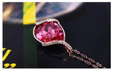 NLFA064 Charm Ocean Heart Pendant Necklace