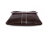 Modern European Style Solid Chocolate Briefcase Messenger