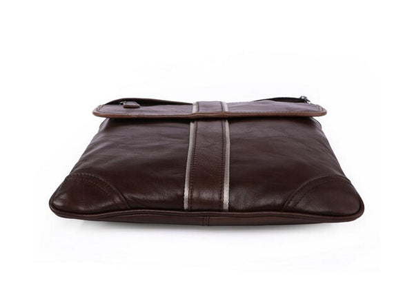 Modern European Style Solid Chocolate Briefcase Messenger
