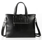 Fashion Solid Roomy Black Briefcase