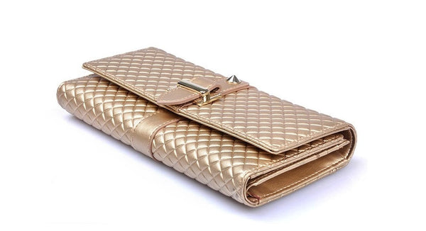 Quilted Honeycomb Clutch