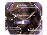 Fashion Charm Classic Solid Purple Tote Bag