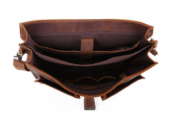 Fashion From the Mars Solid Brown Briefcase Messenger