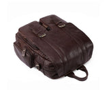 Charm Solid Coffee Color Backpack