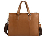 Vintage Solid Office Must-have Brown Briefcase Messenger