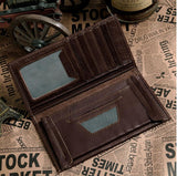 Classical Durable Three Sizes Solid Coffee Men Wallets