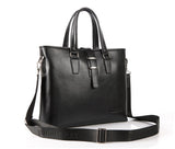 Fashion Solid Roomy Black Briefcase
