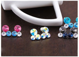 ERFA237 Fashion Charm Trio of Bubbles Stud Earrings