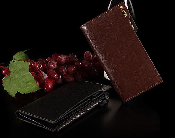 Fashion Two Color Options Brown Black Men Wallet
