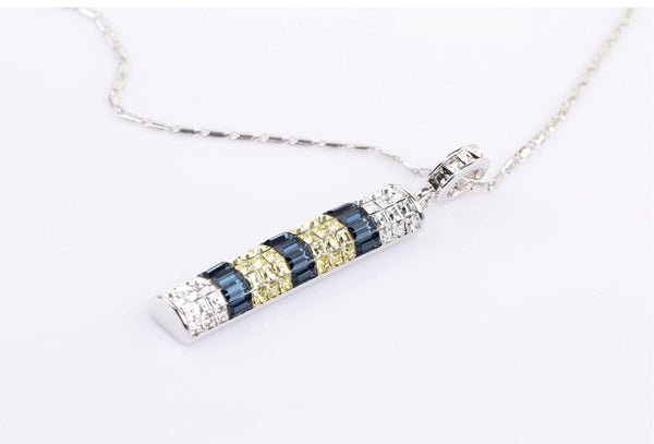 NLFA090 Fancy Bamboo Pendant Necklace