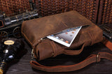 Fashionable Quintessential Solid Brown Briefcase Messenger