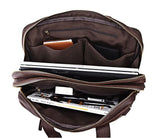 Classic Lawyer Favorite Solid Brown Briefcase Messenger