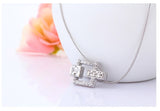 NLFA070 Fancy Retangles Pendant Necklace