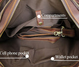 Fashionable Dream Lover Solid Brown Briefcase Messenger