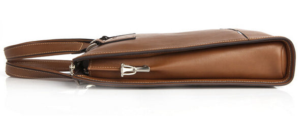 Fashion Solid Durable Brown Messenger