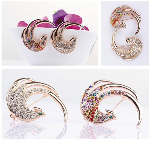 JRFBC001 Fashion Charm Phoenix Brooch