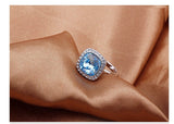 RiFA017 Fashion Charm Blue Ring