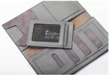 Charm light Purple Mini Mesh Solid Wallets