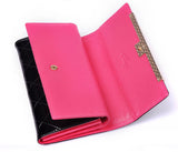Metallic Colorblock  Mesh Women Wallet