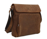 Charm Solid Brown Briefcase Messenger